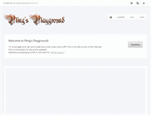 Tablet Screenshot of plingsplayground.com